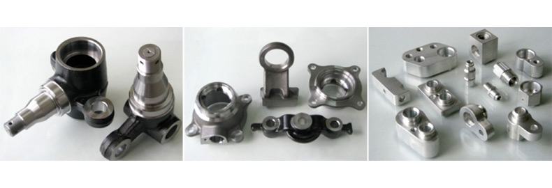 Selected manufactured parts from automobile industry