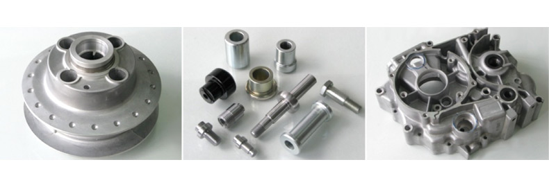 Selected manufactured parts from commercial motorcycle industry